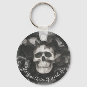 Llavero Keychain de cráneo oscuro personalizado