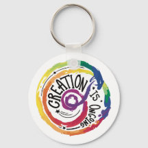 Keychain de creatividad del arcoiris