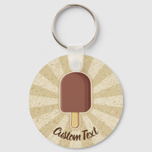 Llavero Keychain de crema de helado de chocolate