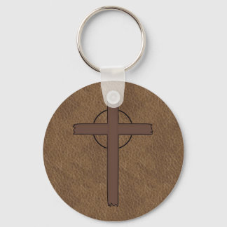 Llavero KEYCHAIN DE cuero CRUZ MARCADO