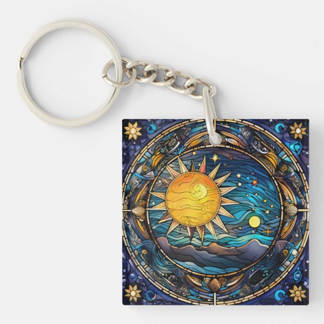Llavero Keychain de cuerpos celestes (Frente)