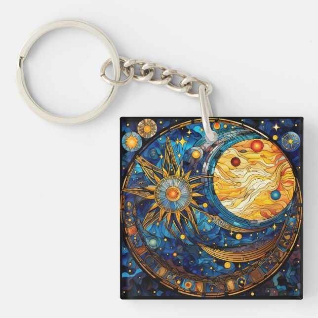 Llavero Keychain de cuerpos celestes (Frente)