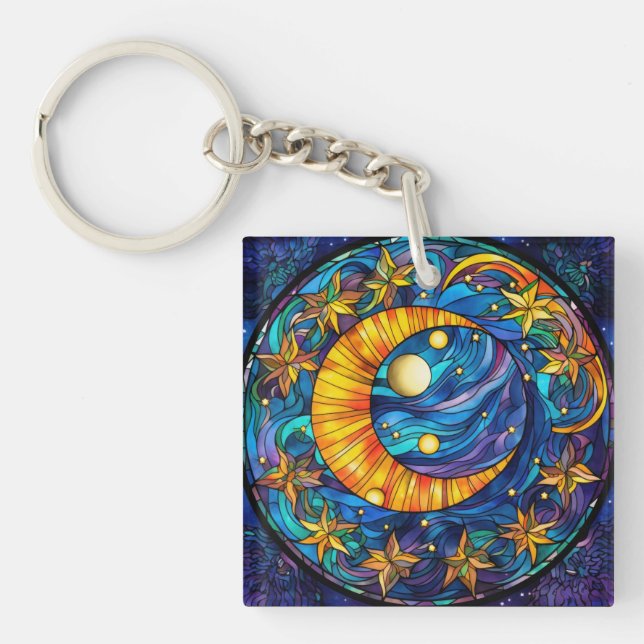 Llavero Keychain de cuerpos celestes (Frente)