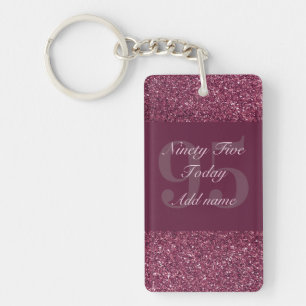 Llavero Keychain de cumpleaños glamuroso y personalizado 9