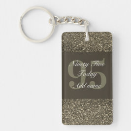 Llavero Keychain de cumpleaños glamuroso y personalizado 9