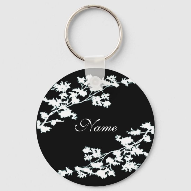 Llavero Keychain de deco floral (Anverso)
