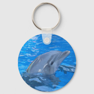 Llavero Keychain de delfines en botella