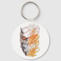 Keychain de dibujo de cabeza de arte demócrata