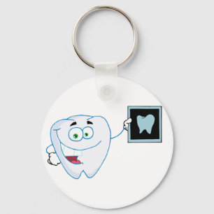 Llavero Keychain de dientes blancos felices