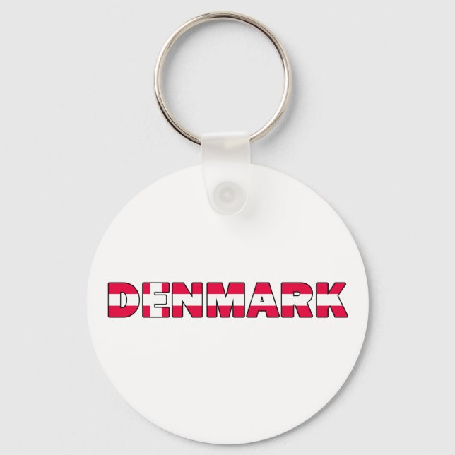 Llavero Keychain de Dinamarca (Anverso)
