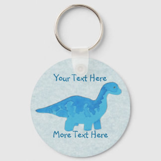 Llavero Keychain de Dino Azul