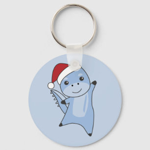 Llavero Keychain de Dino Navidades Dinos Winter Animals