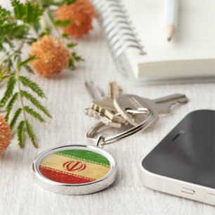 Llavero Keychain de diseño de cosecha de la bandera de Irá