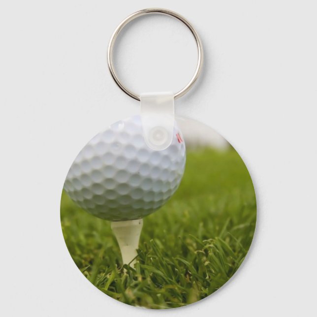 Llavero Keychain de diseño de té de golf (Anverso)