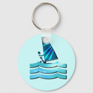Llavero Keychain de diseño de windsurf