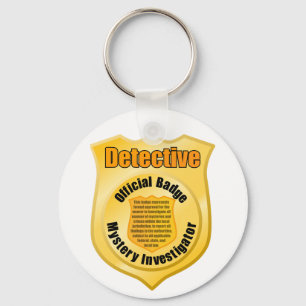Llavero Keychain de distintivos de detectives