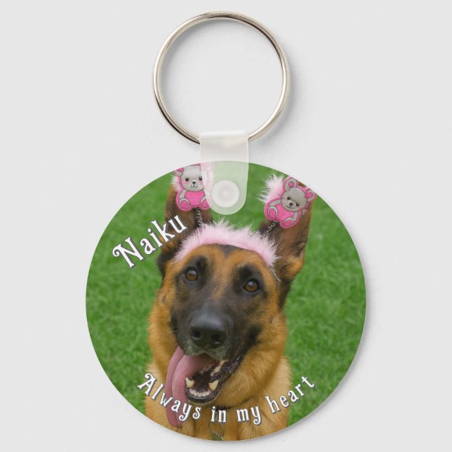 Llavero Keychain de doble cara en memoria de fotografía Ma (Anverso)