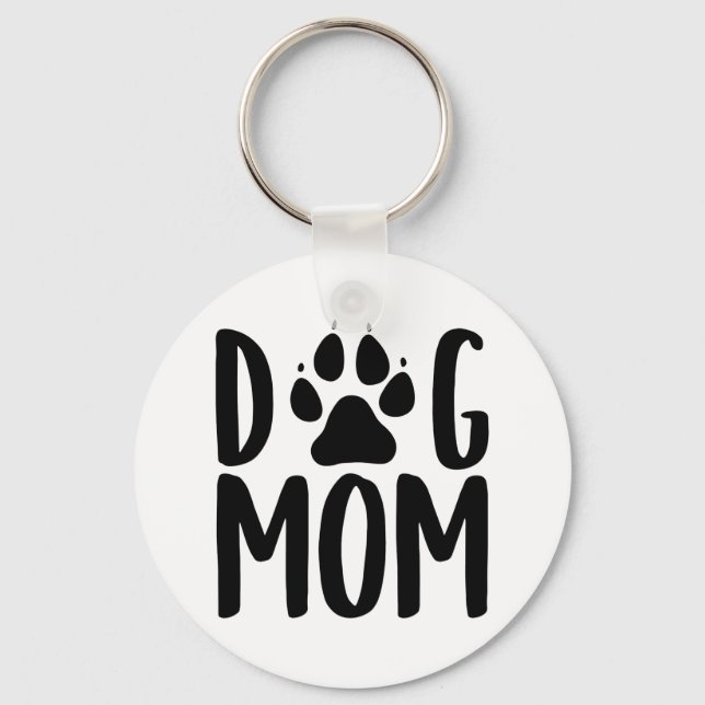 Llavero Keychain de Dog Mom (Anverso)