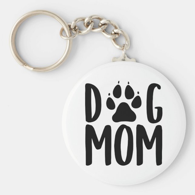 Llavero Keychain de Dog Mom (Frente)