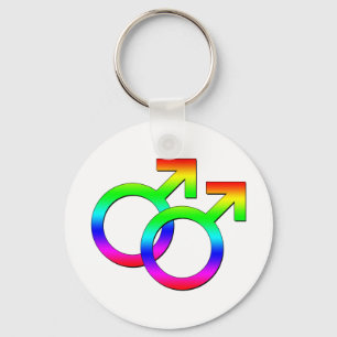 Llavero Keychain de dos Rótulos masculinos