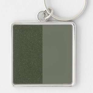 Llavero Keychain de dos tonos de Personalizado verde Moss