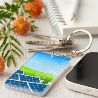 Keychain De Energía Solar Y Eólica