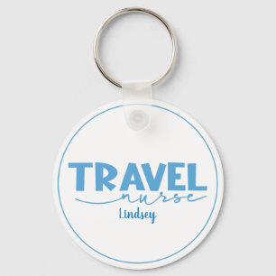 Llavero Keychain de enfermería de viajes personalizada
