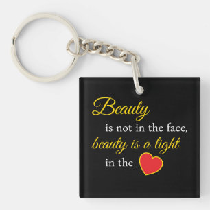 Llavero Keychain de eslogan de belleza elegante - Inspire