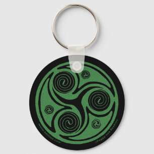 Llavero Keychain de espiral celta, diseño de Triskele #2