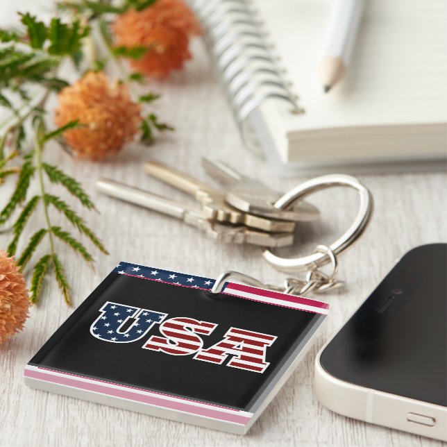 Llavero Keychain de Estados Unidos (Frente Derecha)