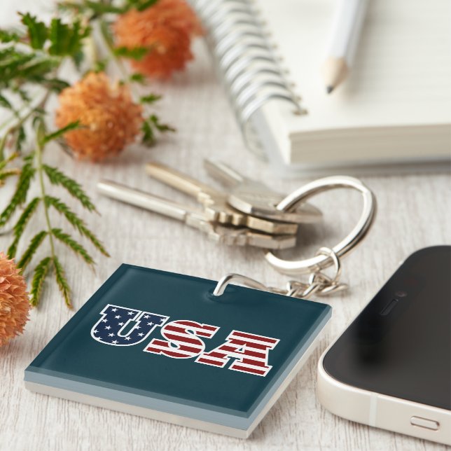 Llavero Keychain de Estados Unidos (Frente Derecha)