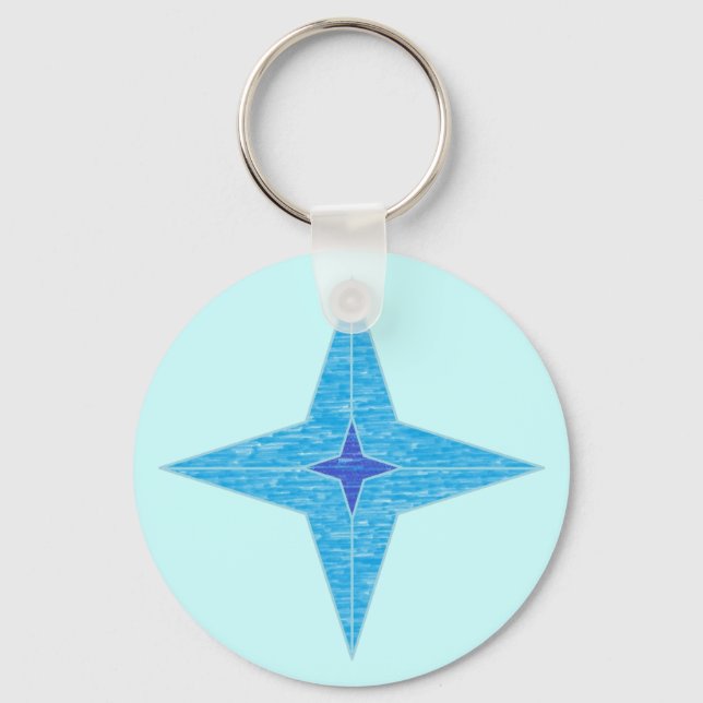 Llavero Keychain de estrella azul (Anverso)