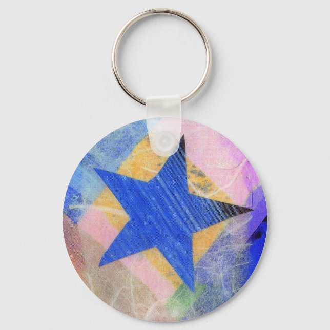 Llavero Keychain de estrella azul (Anverso)