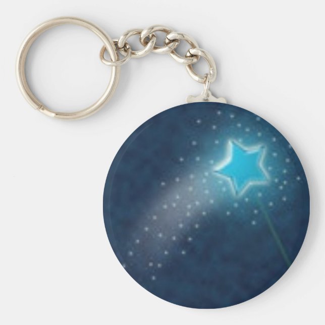 Llavero Keychain de estrella azul (Frente)