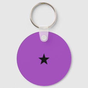Llavero Keychain de estrella negra