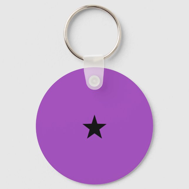 Llavero Keychain de estrella negra (Anverso)