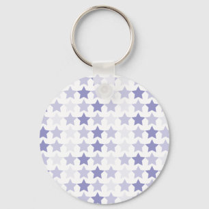 Llavero Keychain de estrellas de ómbre azul patriótico