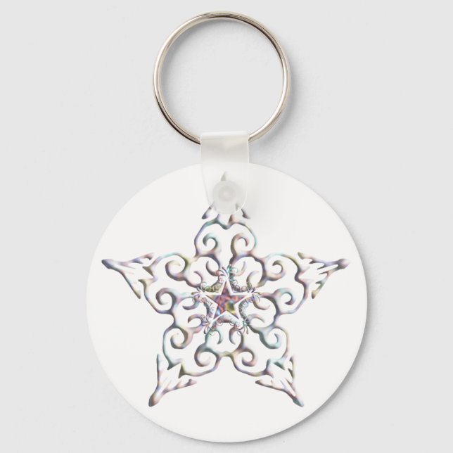 Llavero Keychain de estrellas irlandesas (Anverso)