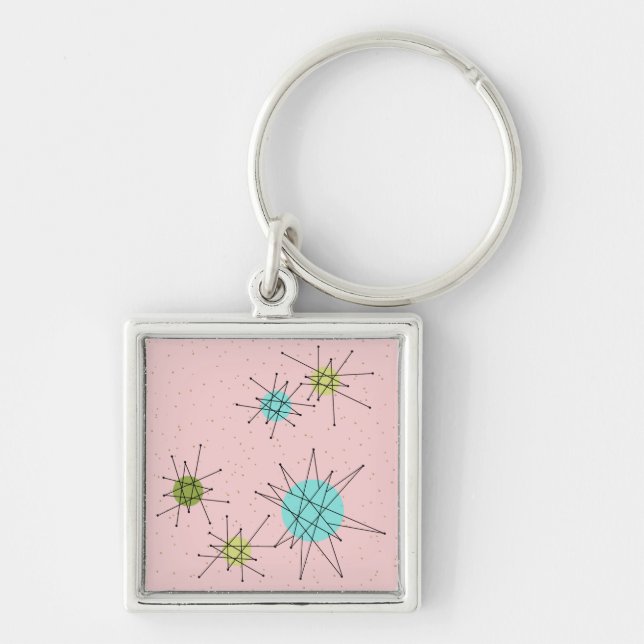 Llavero Keychain de estrenos atómicos rosados (Frente)
