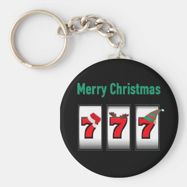 Llavero Keychain de Feliz Navidad 777 (Frente)