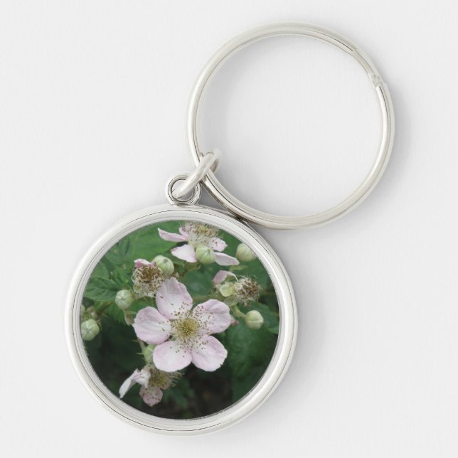 Llavero Keychain de flores de Blackberry (Frente)