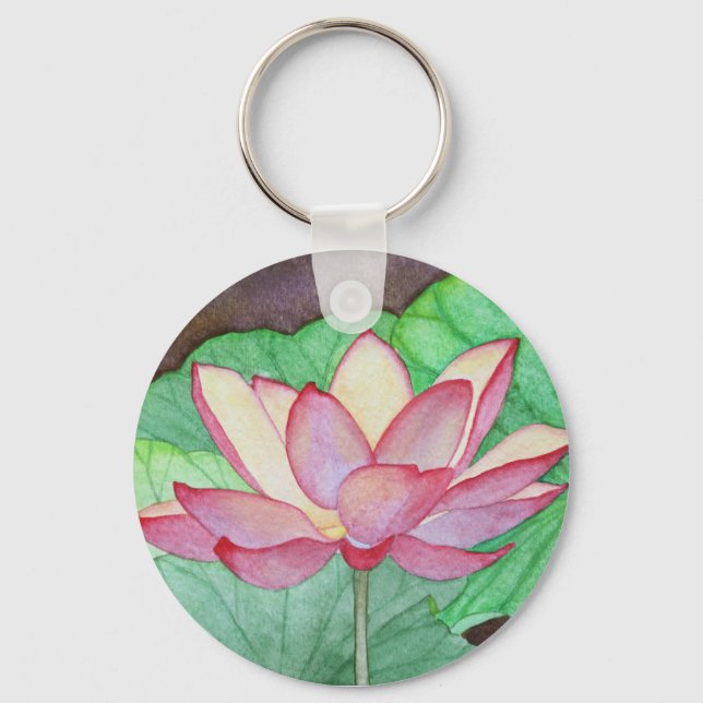 Llavero Keychain de flores de Lotus (Anverso)