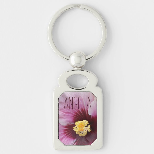Llavero Keychain de flores personalizadas (Anverso)