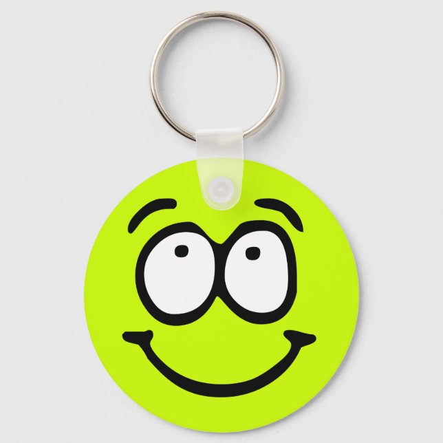 Llavero Keychain de fondo de Personalizable emoticono (Anverso)