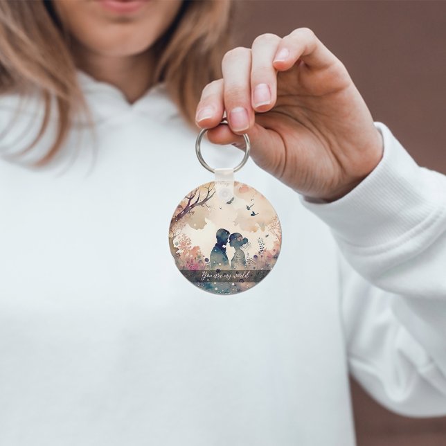 Llavero Keychain de fotografía de pareja personalizado (Subido por el creador)