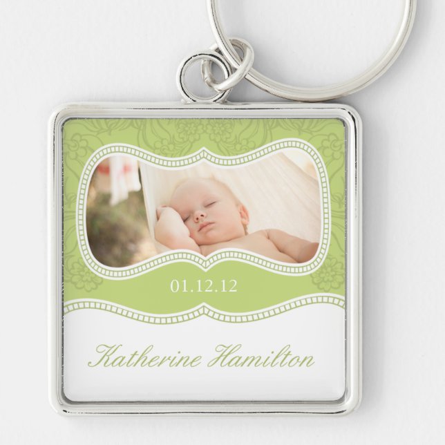 Llavero Keychain de fotos de Baby Keepsake (Frente)