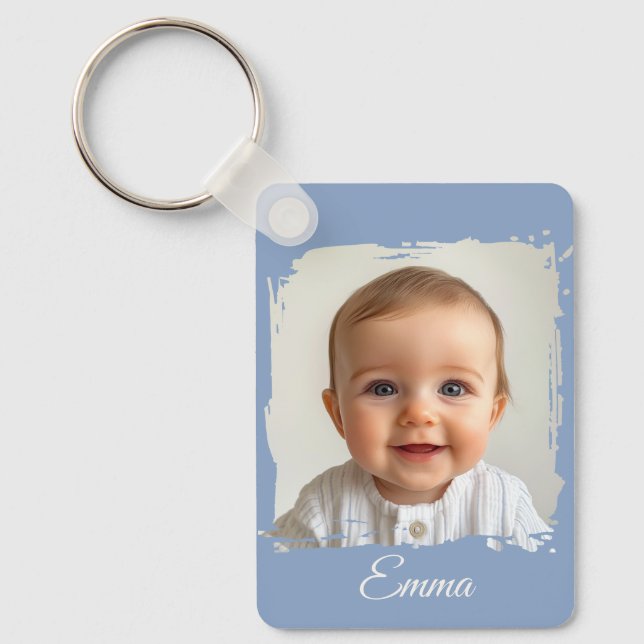 Llavero Keychain de fotos de familia de personalizados Dob (Anverso)