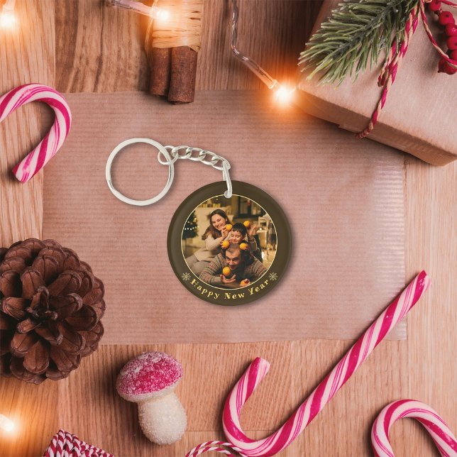 Llavero Keychain de fotos de Navidades familiares modernos (Subido por el creador)