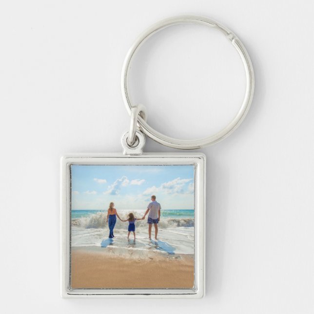 Llavero Keychain de fotos de personalizado Tus Fotos Famil (Frente)