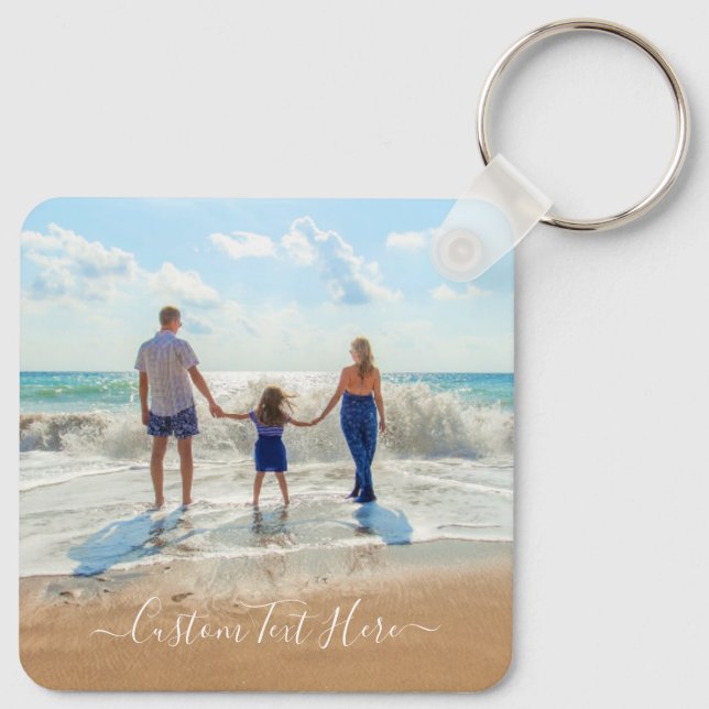 Llavero Keychain de fotos de tu familia personalizada con  (Reverso )